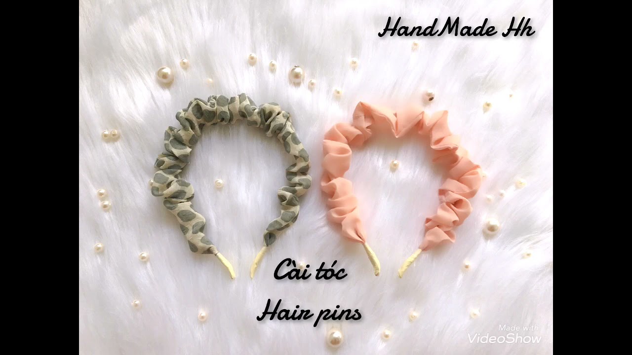 Cách làm cài tóc đơn giản/Bờm tóc/How to make hair pins