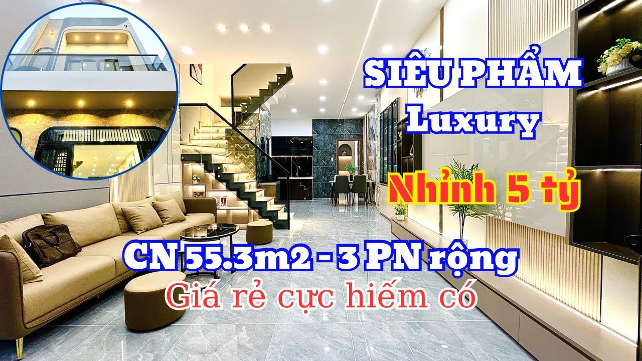 Bán Nhà Gò Vấp | Nhà Đẹp Bề Ngang To 4.5m rộng rãi cực hiếm 3 PN - Giá rẻ