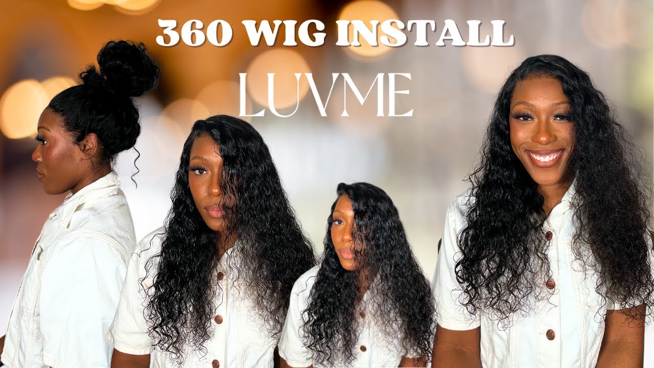 LUVME HAIR 360 WIG INSTALL | Full Lace Water Wave Flexi-Fit Invisi Drawstring Cap
