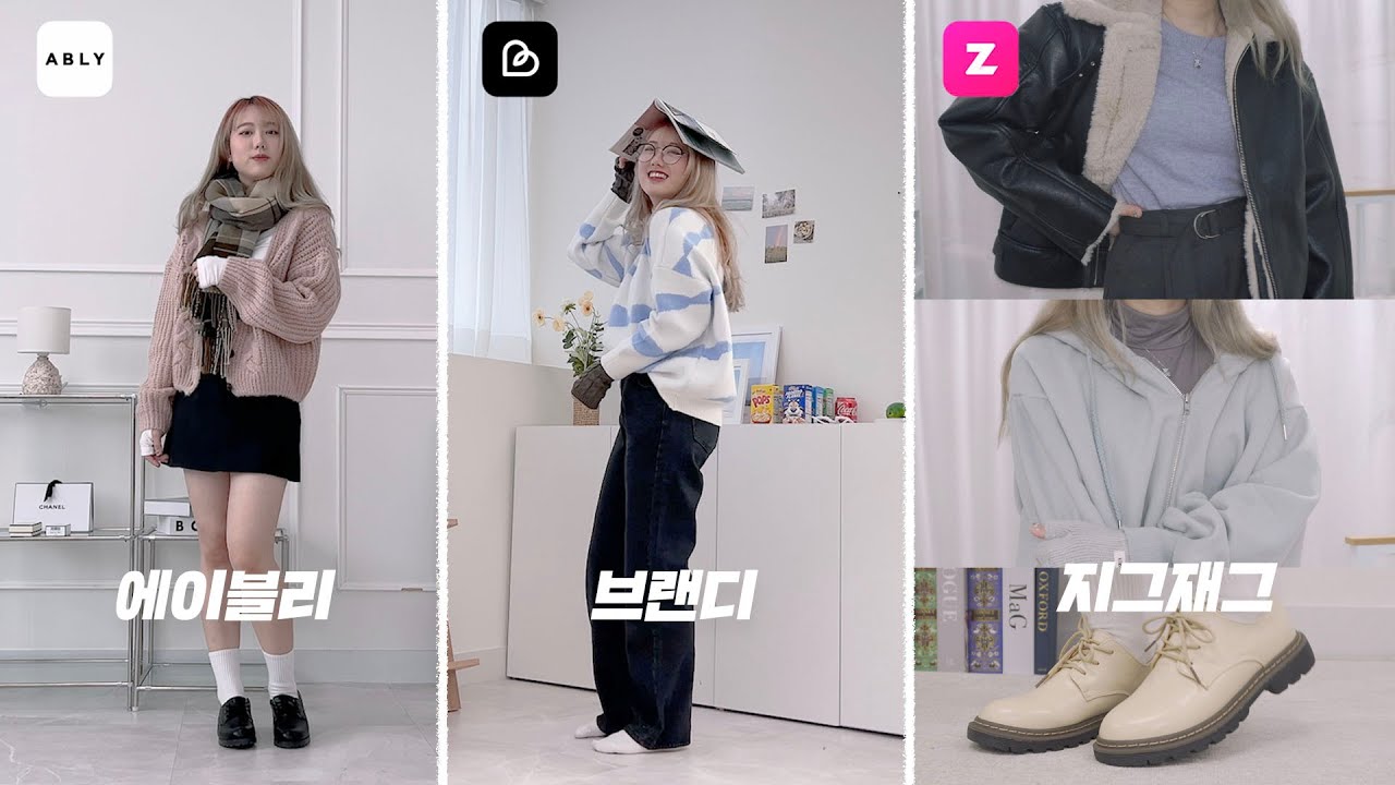 3사 쇼핑앱 비교🛍(에이블리/브랜디/지그재그) 베스트 상품 150만원 어치 준비했다!💰 [미트]
