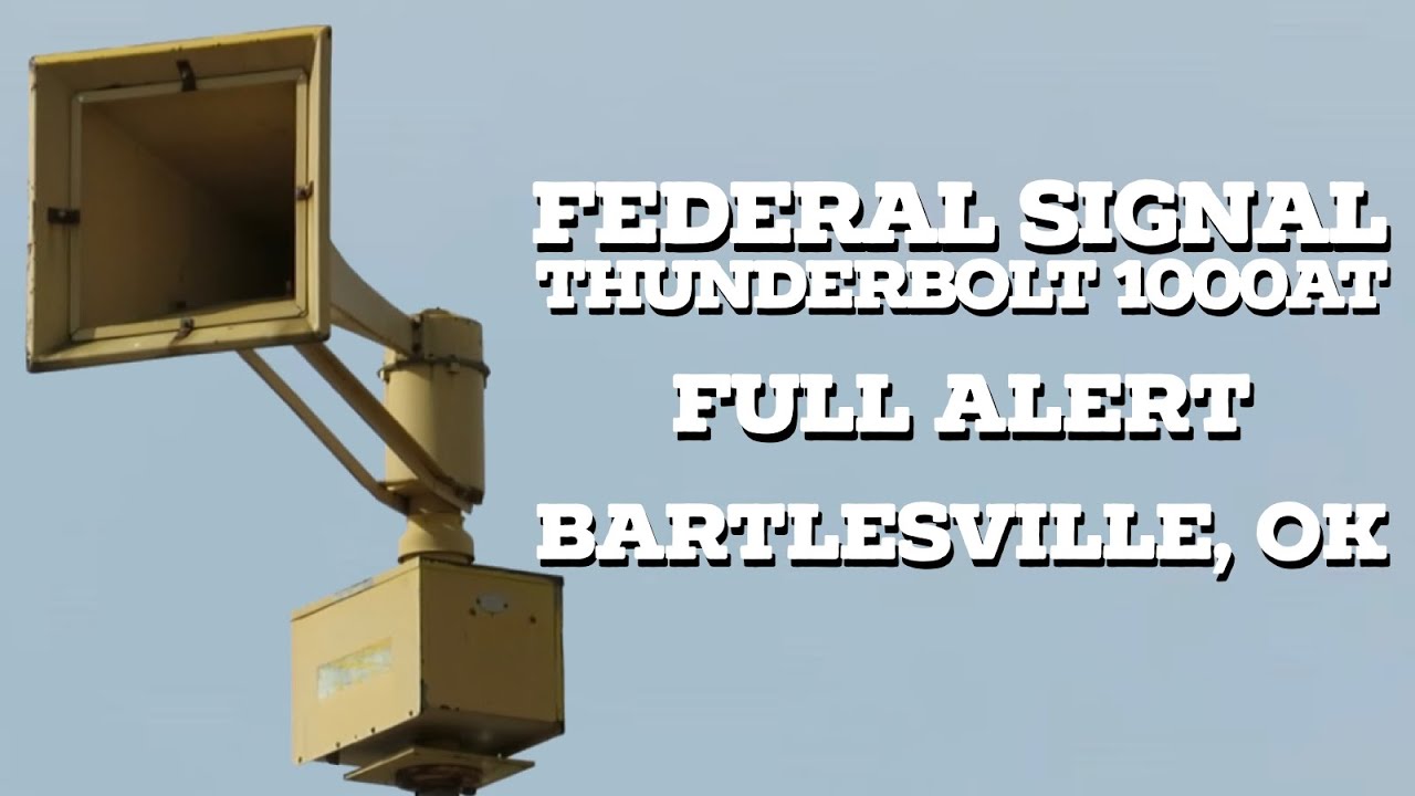Federal Signal Thunderbolt 1000AT | Full Alert | Bartlesville, Oklahoma | 11/6/23