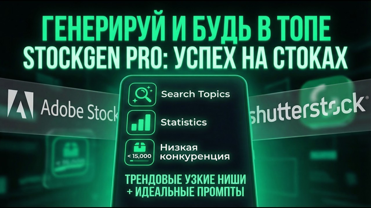 Приложение для стокеров STOCKGEN PRO: генерируй и попадай в топы!