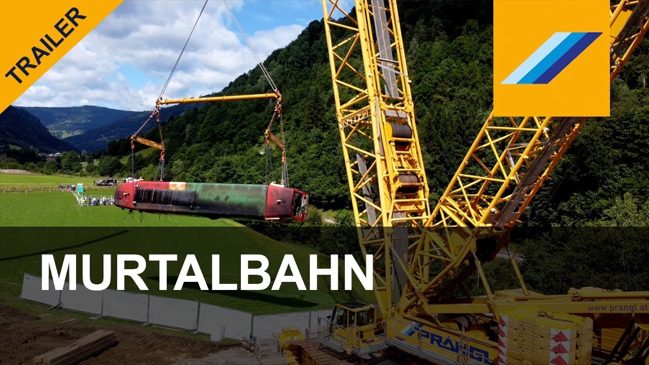 Spezielles Bergekonzept für einen verunglückten Triebwagen.