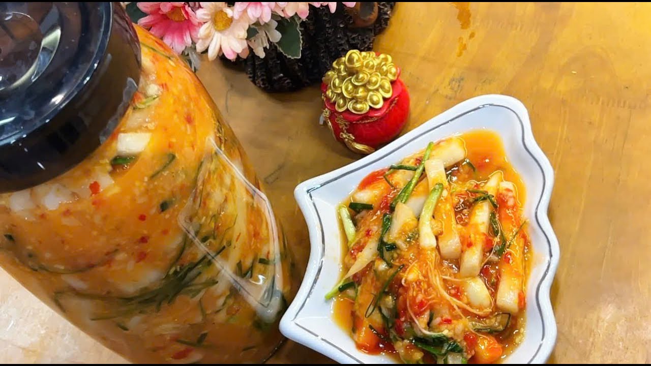 CỦ CẢI GIẦM LÁ NÉN ăn TẾT _Kênh Thu Trần