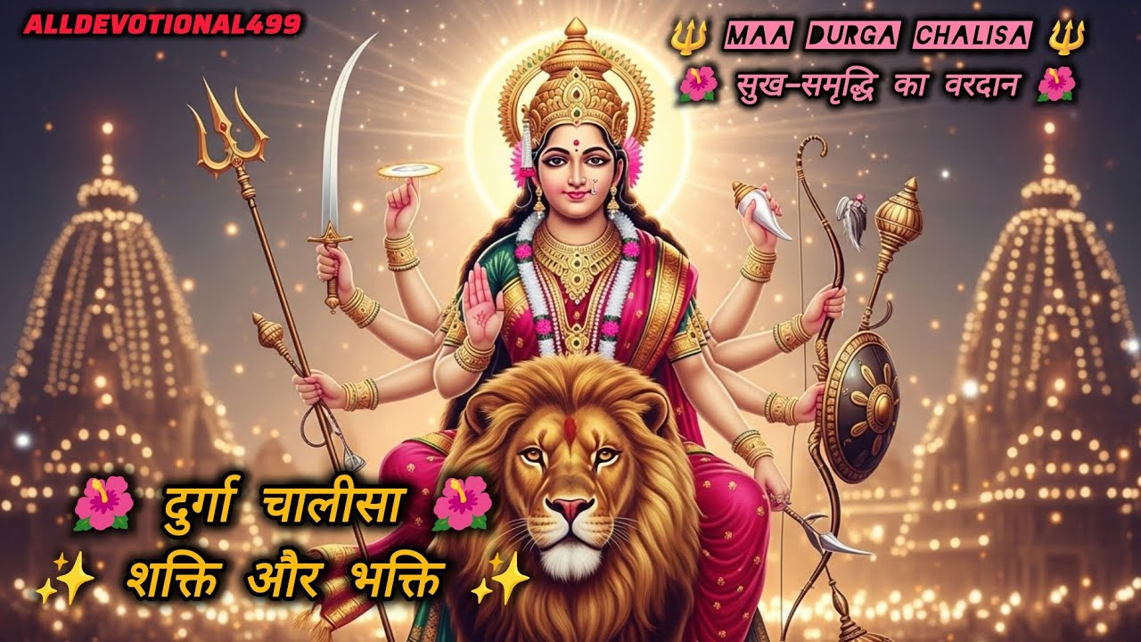 🌺 Durga Chalisa | दुर्गा चालीसा | Maa Durga Bhakti Song | शक्तिशाली भजन | Jai Mata Di 🌺