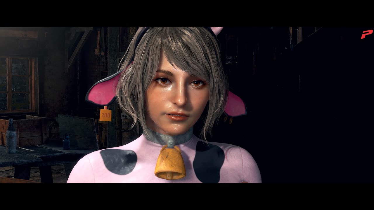 4K)Resident Evil 4 RE - Ashley ELITE Pochari Cow Suit