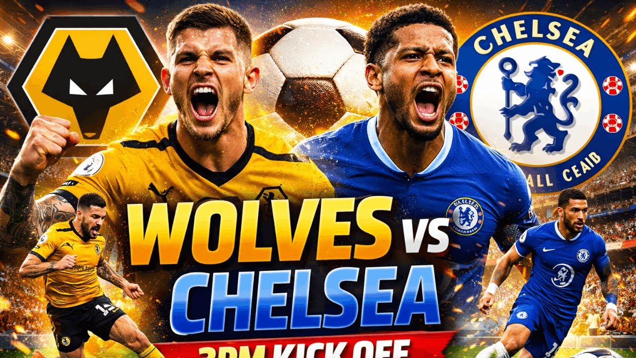 WOLVES vs CHELSEA | PREMIER LEAGUE LIVE STREAM & WATCHALONG
