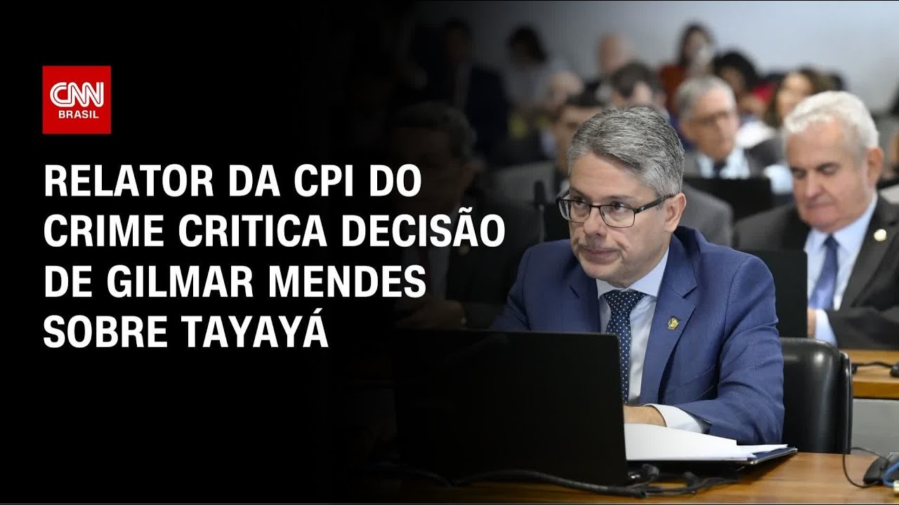 CPI do Crime: Relator critica decisão de Gilmar Mendes de anular quebra de sigilo | BASTIDORES CNN