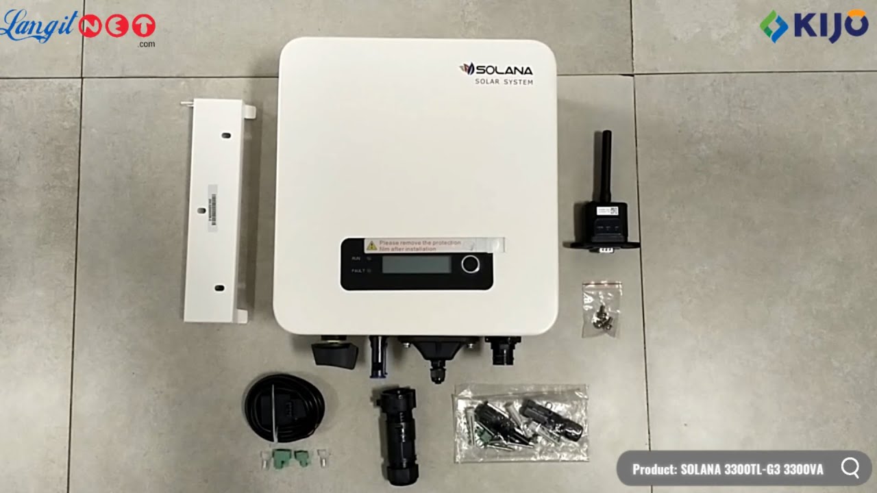 SOLANA 3300TL-G3 3300VA / 3KW Solar Grid Tie Inverter - (93122)