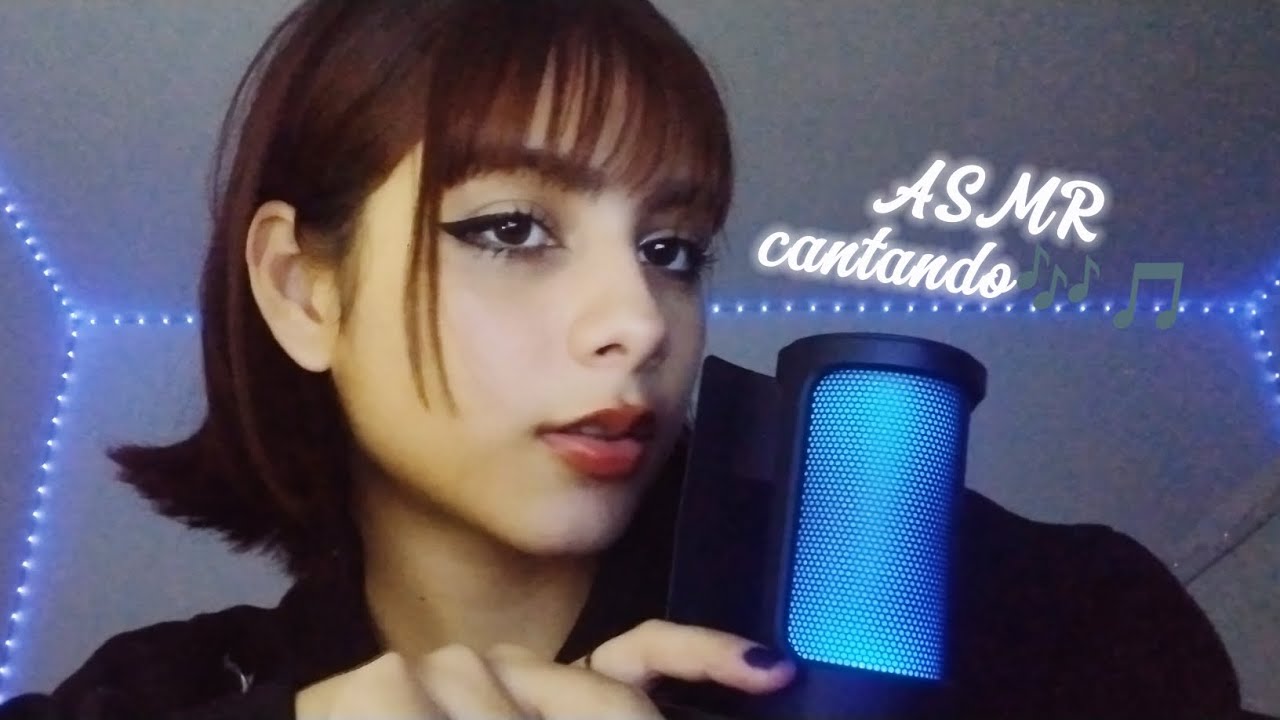 ASMR cantando músicas relaxantes💤🎶 (Voz suave, visual triggers, mouth sounds...)
