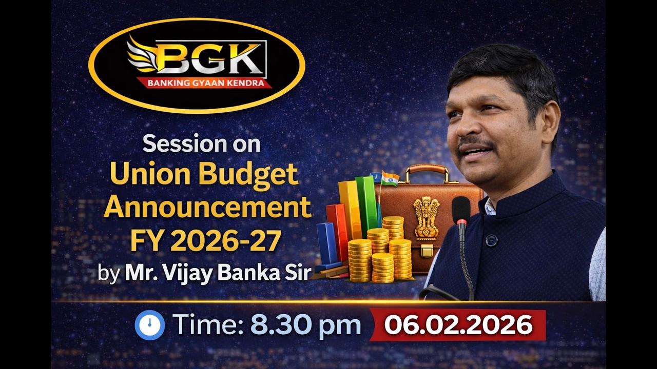 Union Budget 2026-27 | Complete Analysis for Banking & Govt Exams | 06.02.2026