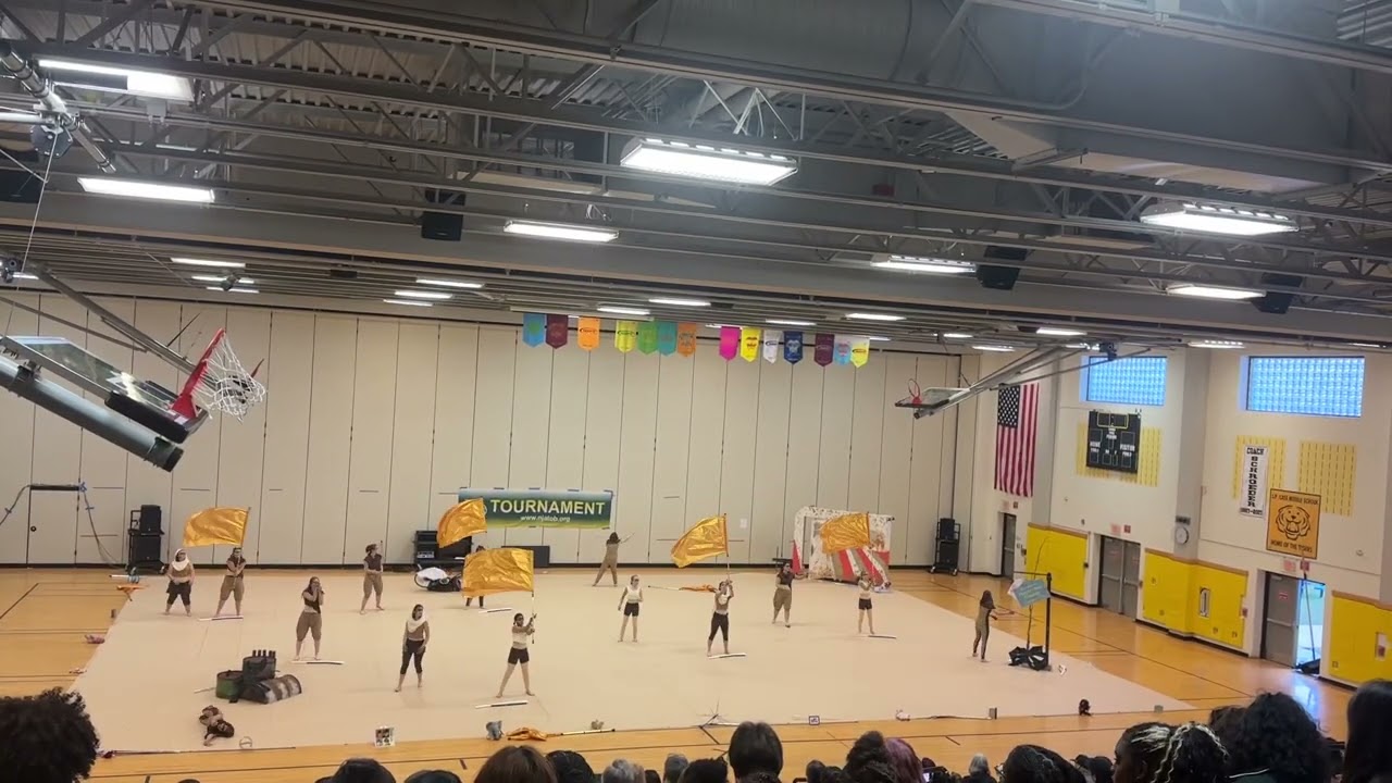 Hunterdon Central Regional HS Marching Red Devils Indoor Colorguard Waterless Wasteland 2024