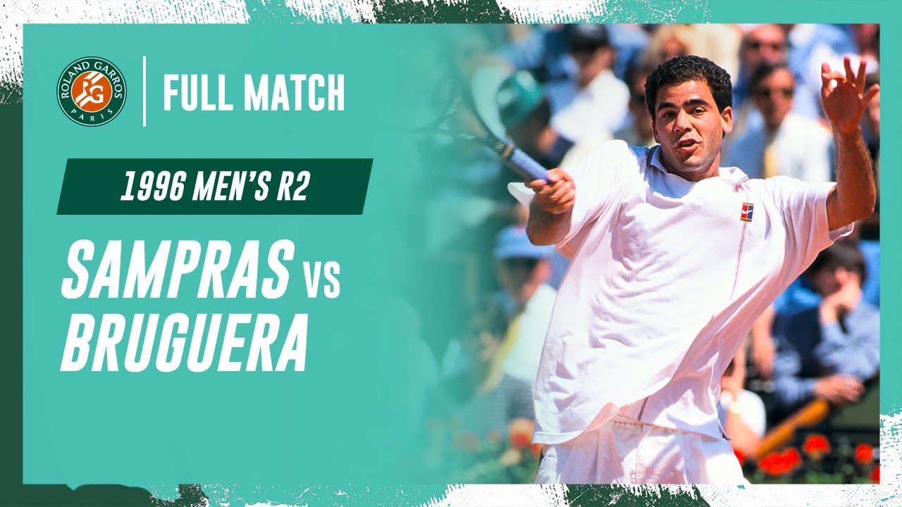 Sampras vs Bruguera 1996 Men's round 2 Full Match | Roland-Garros