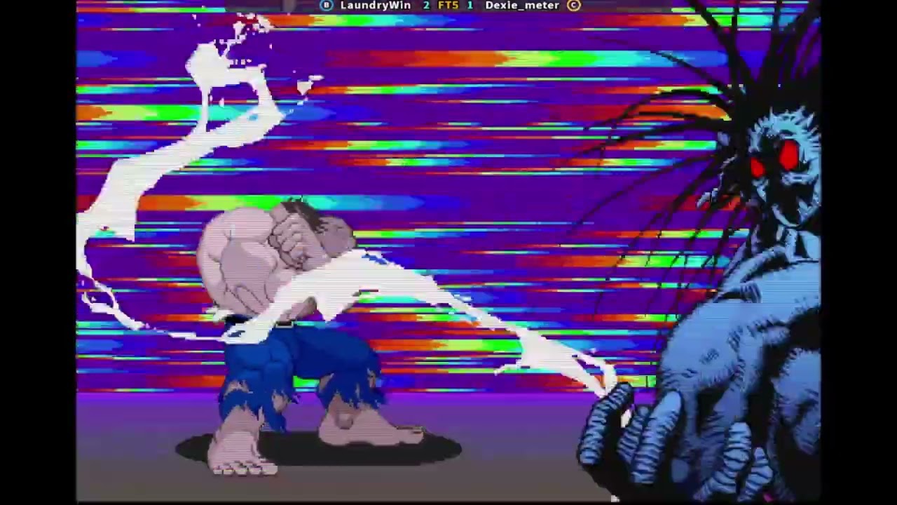 Marvel Super Heroes VS Street Fighter: LaundryWin (B) VS Dexie_meter (C)