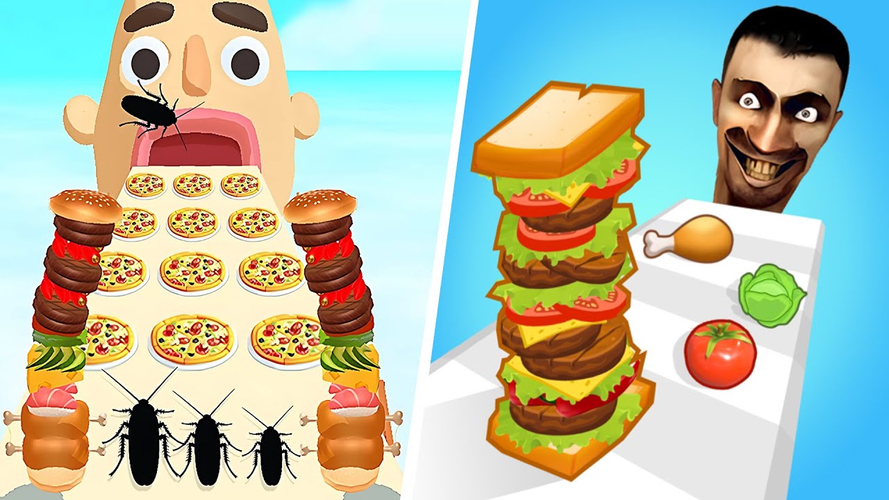 Sandwich Runner 🆚 Sandwich Run🌻🧿🌺New Levels Walkthrough Gameplay MC61