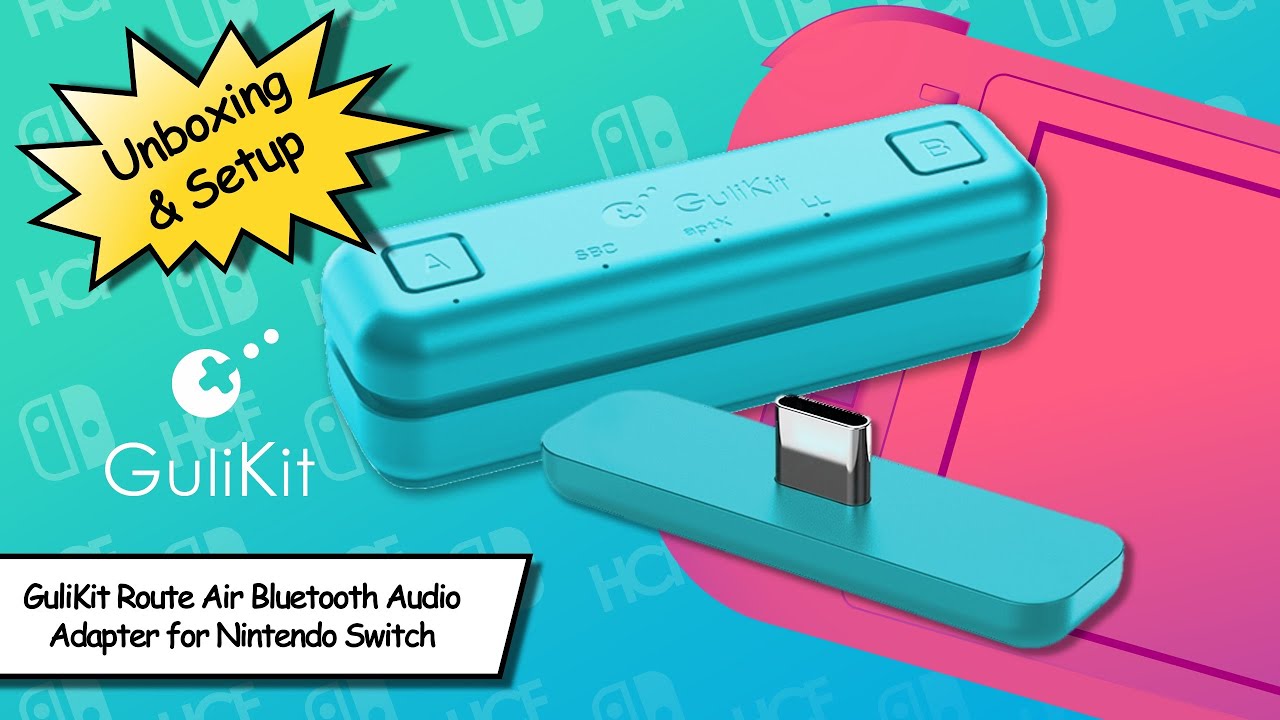 GuliKit Route Air Bluetooth Audio Adapter for Nintendo Switch | Unboxing & Setup