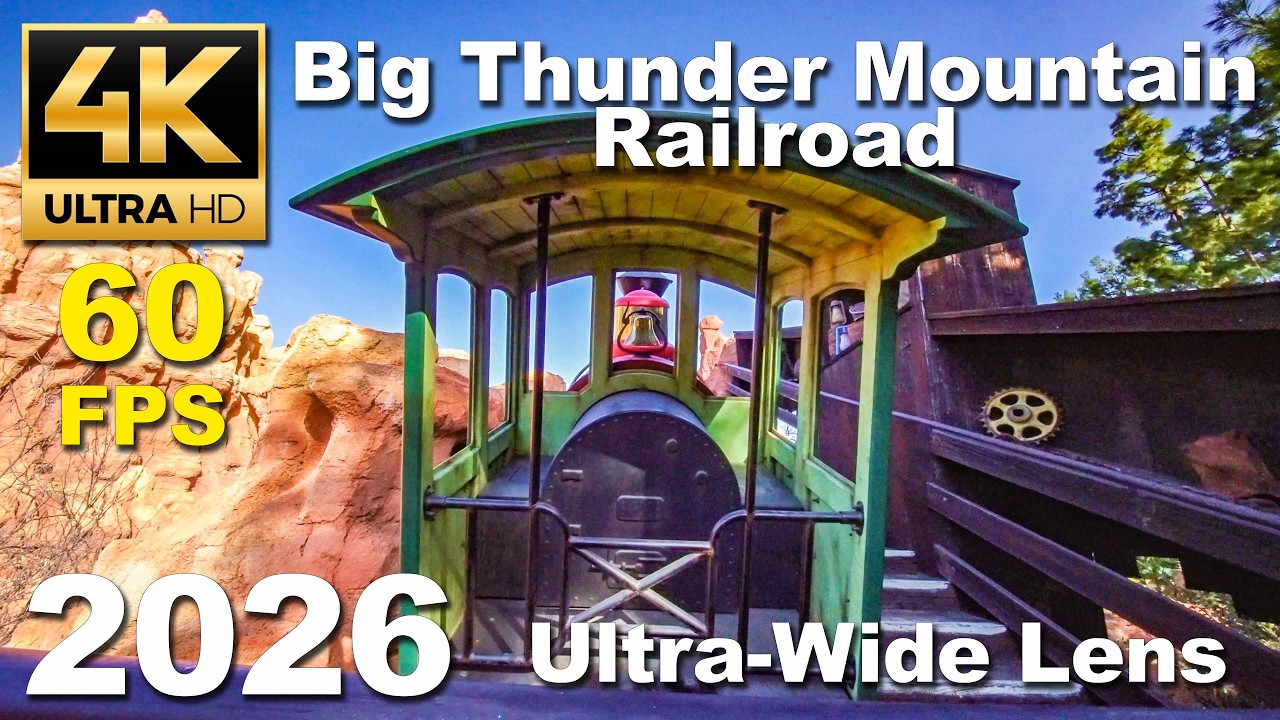 Big Thunder Mountain Railroad [4K/60fps] - Disneyland Park (Anaheim, California)