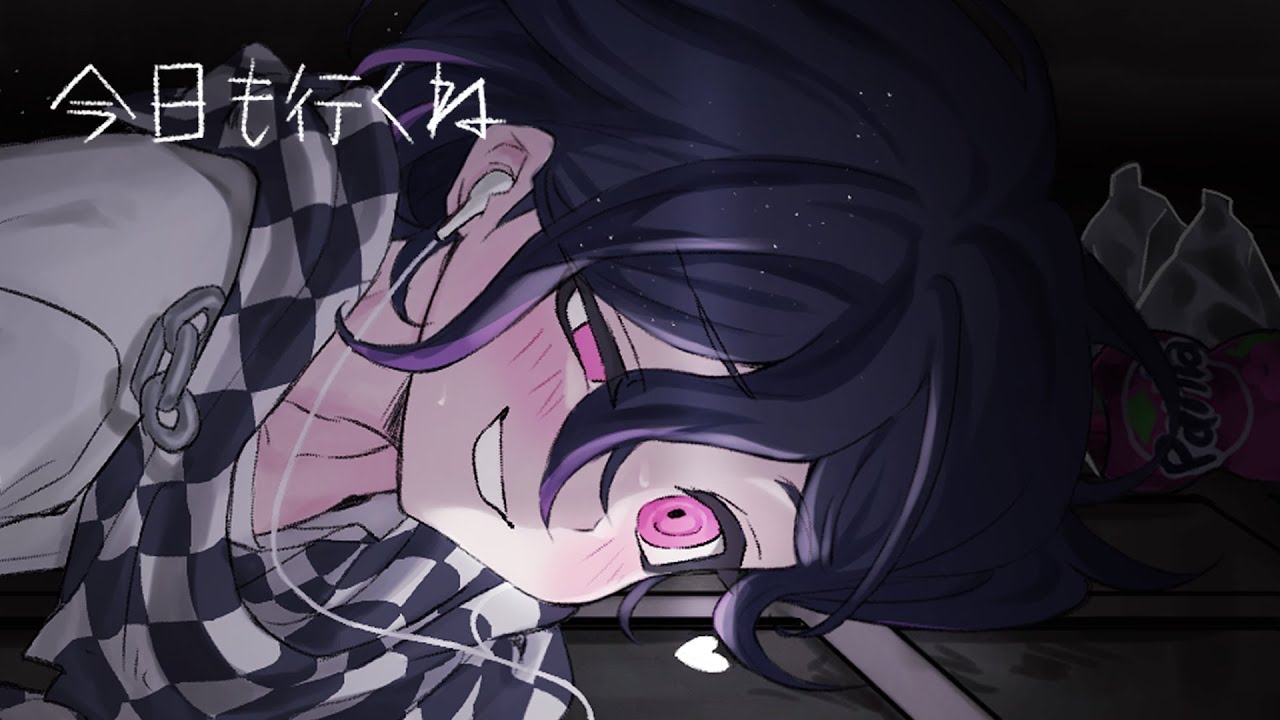 [ニューダンガンロンパV3][手描きトレス][悲報]王馬くん、ストーカーしてしまう。。。
