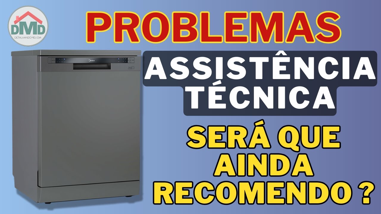 Quais PROBLEMAS Minha Lava Louças Midea Já Teve - Será Que Ainda Recomendo - 14 Serviços DWA14S