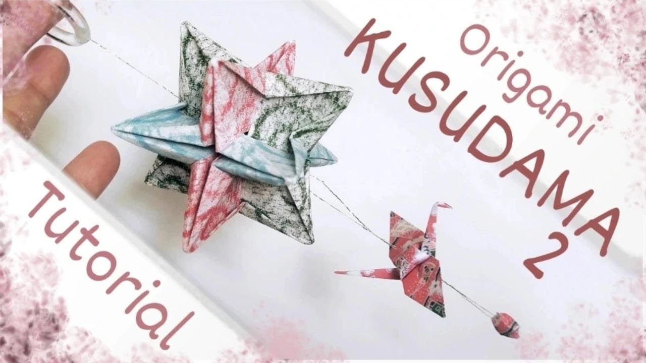 KUSUDAMA de 6 peças - origami modular super fácil