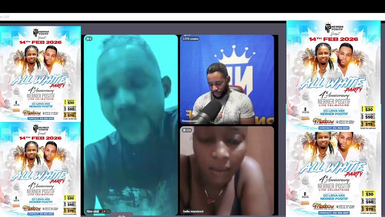 Nerner Positif's Live broadcast