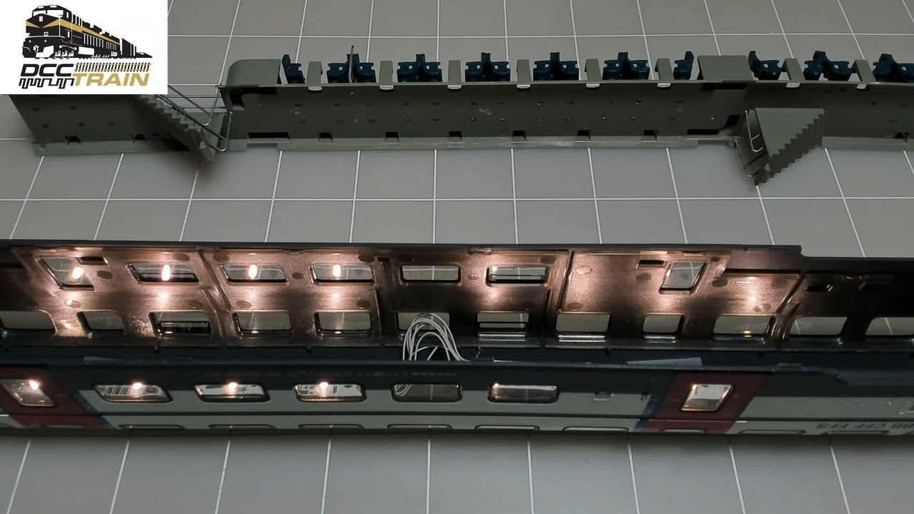 Detailed LED Lighting Modification on ROCO Train Model