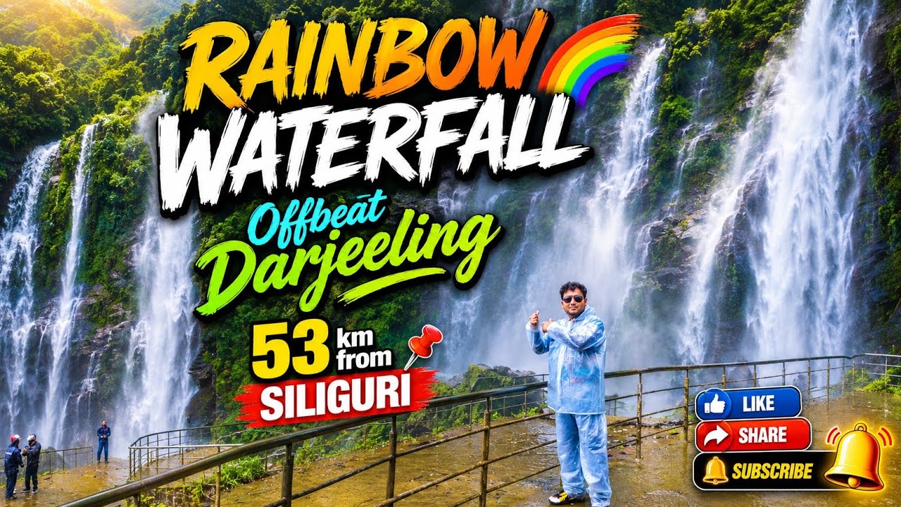 Adventure & Nature: Hiking to Indrani Waterfall |Rainbow waterfall 🌈❤️ Sonada | Offbeat Darjeeling 👌