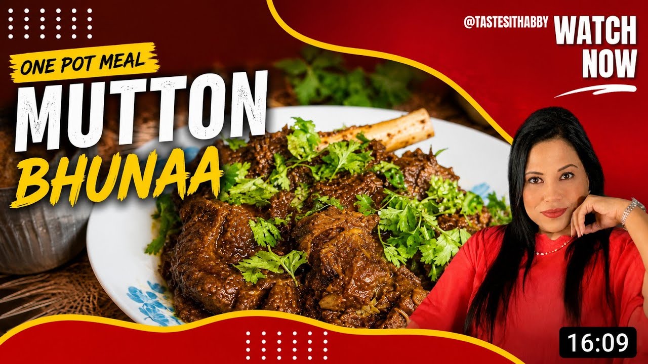 Dry & Spicy Bhuna Mutton🔥|| @TastewithTabby