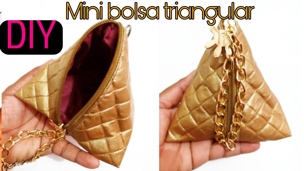 DIY  - Mini bolsa triangular para presentear | Cristina Moura