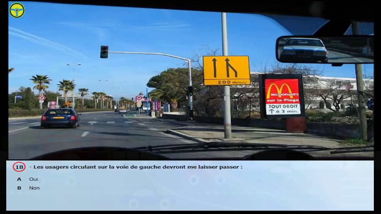 Nouveaux examen 2020 Code de la route 40 Question - Serie #1 @permis_de_conduire