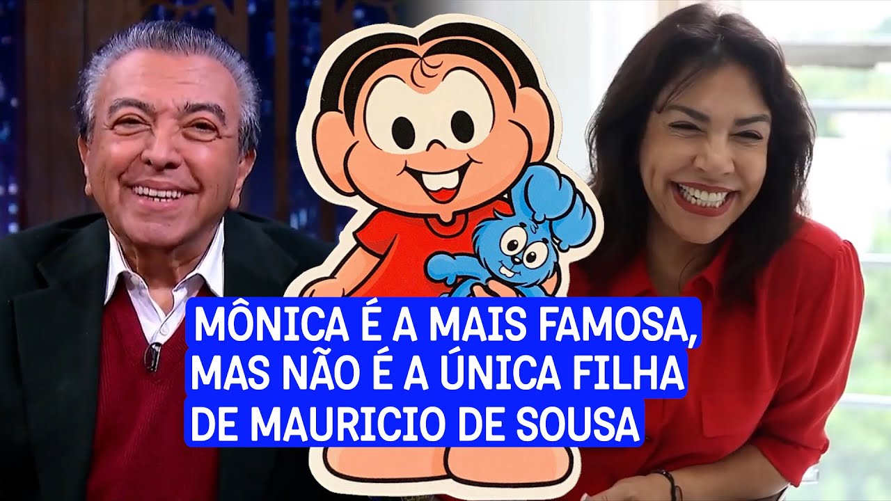 Quem s&atilde;o os 10 filhos de Mauricio de Souza?