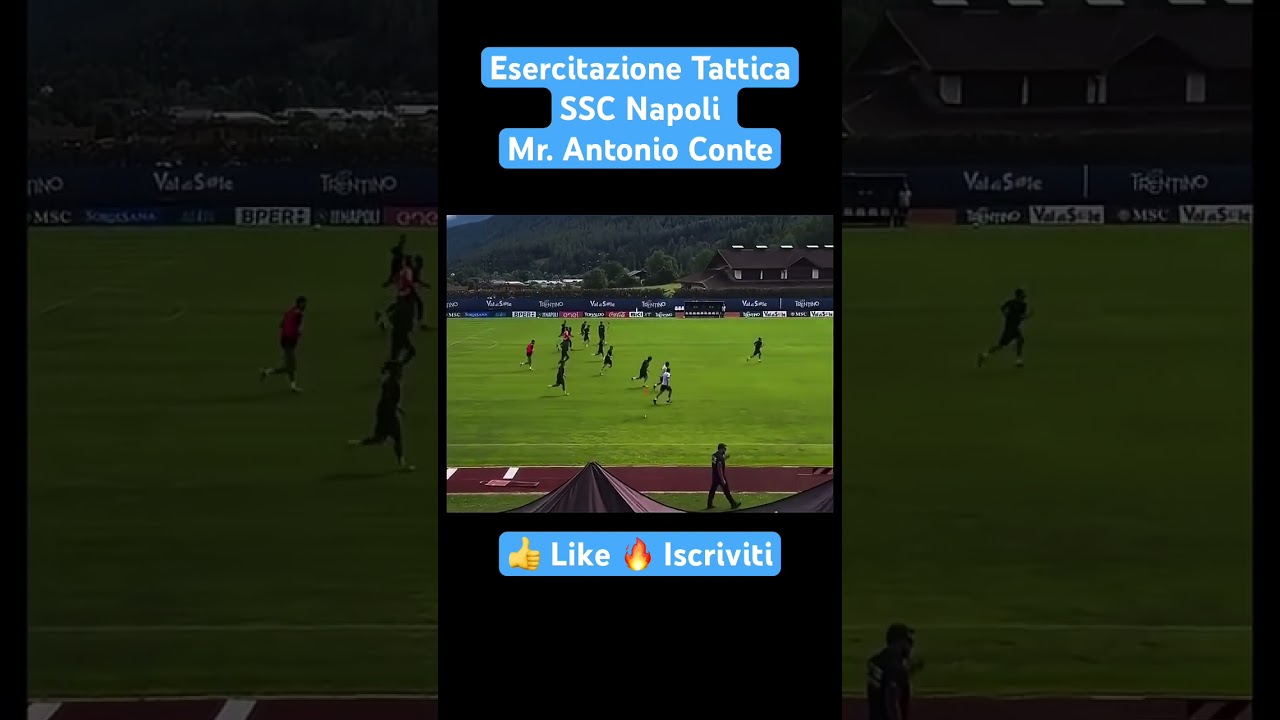 🔵 Napoli di Conte | Esercitazione tattica 11v0: pressing, scalate e marcatura preventiva
