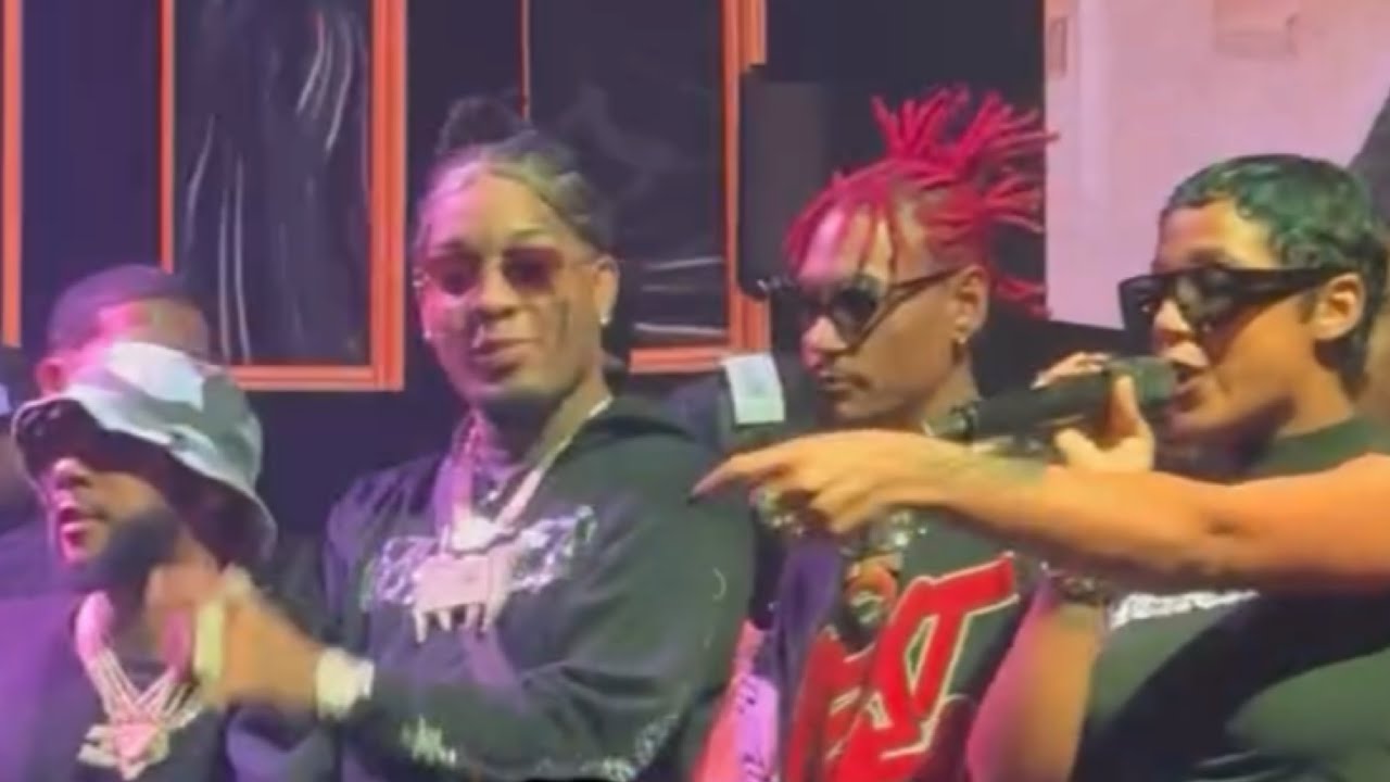 ROCHY YOMEL EL MELOSO TOKISCHA KIKO EL CRAZY LA MÁS DOLL Y LA GIGI JUNTOS EN TARIMA COMO HERMANITOS 