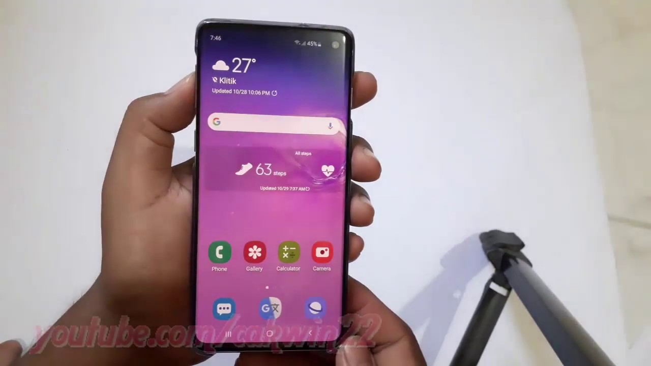 Samsung Galaxy S10 : How change High contrast theme (android pie)