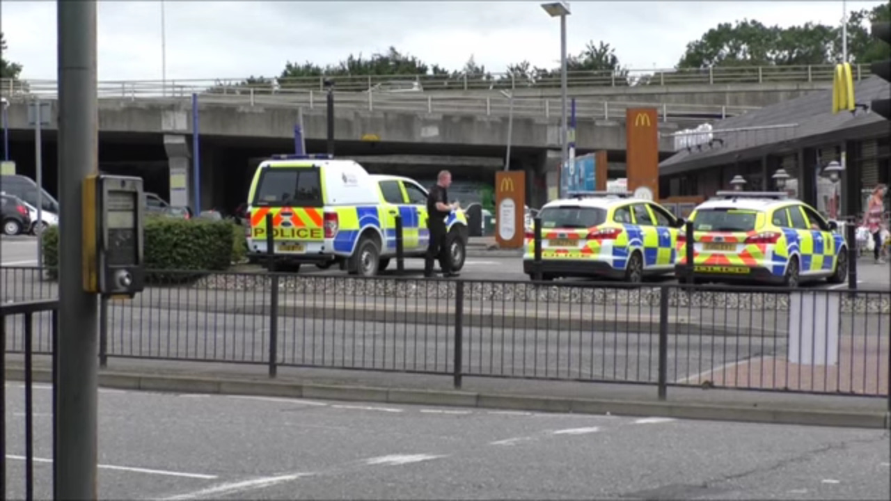 Pitsea Police Taking a Break at McDonalds  20th August 2015