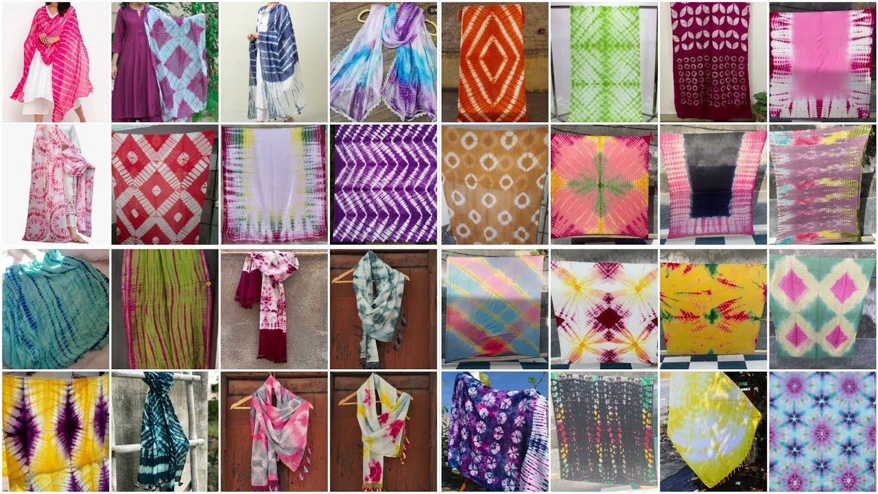 100% Latest And Attractive Tie Dye Printed Dupatta Design Ideas for Girls 2025