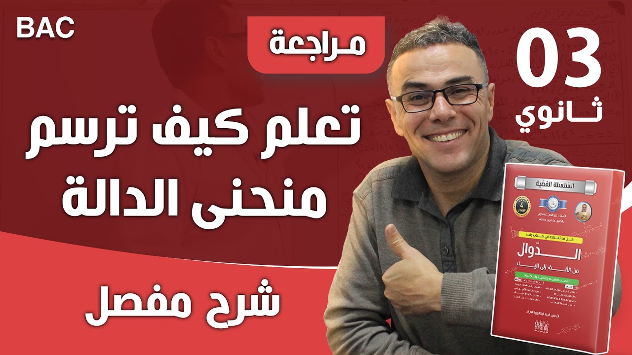 تعلم كيف ترسم منحنى الدالة بطريقة بسيطة و ناجحة (نقطة كاملة في الرسم)