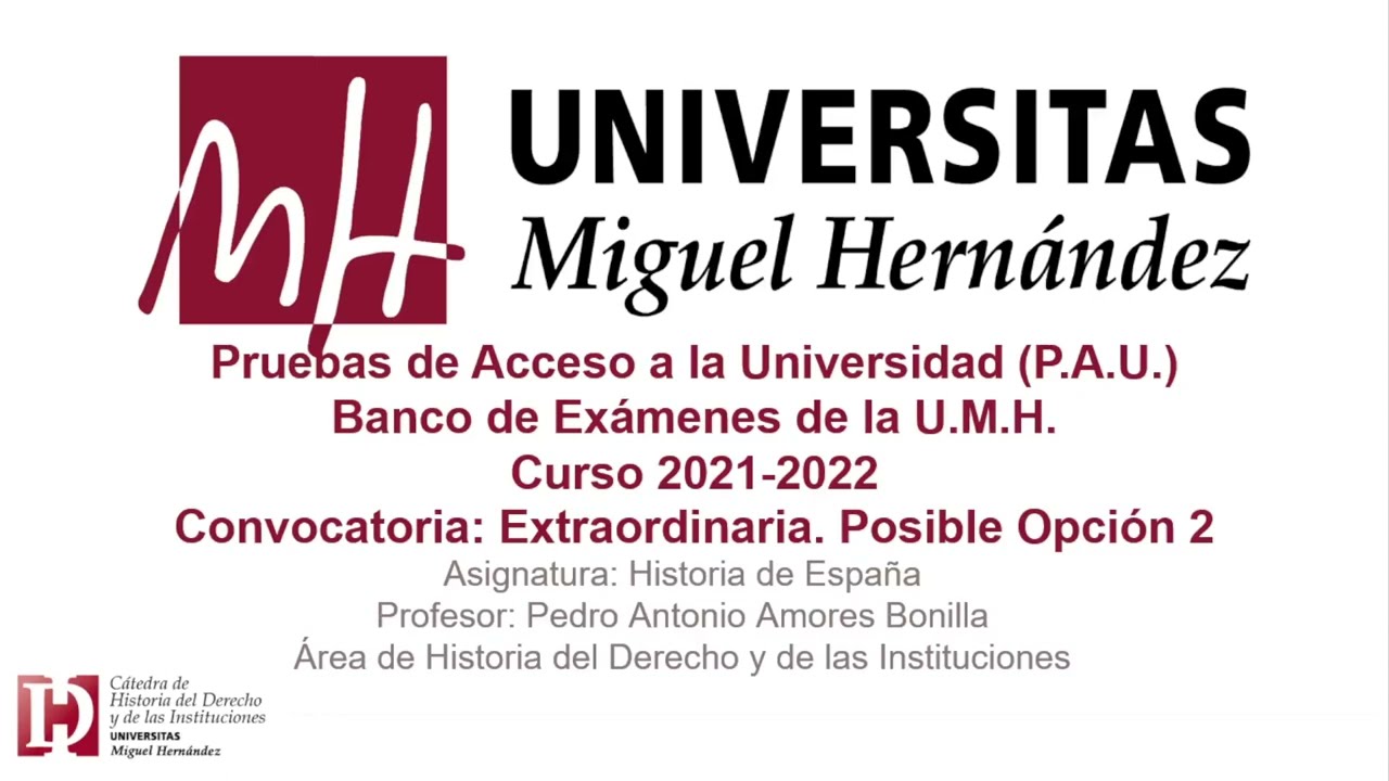 Historia de España: 2021-2022. Extraordinaria. Posible opción 2. Siglo XX