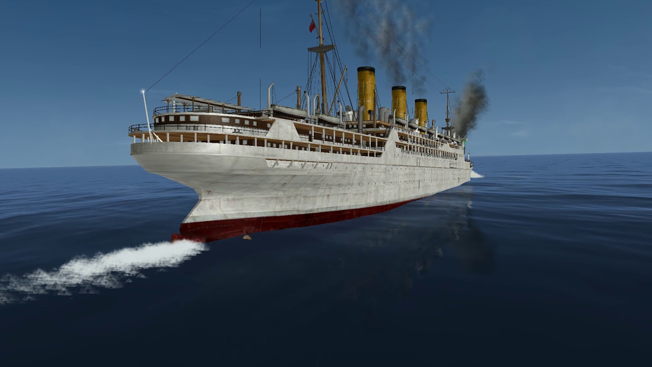 The Slow Sinking Of the Large Passenger Liner off the coast of Northern Ireland on silent hunter 3
