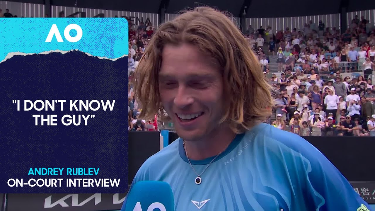 Andrey Rublev On-Court Interview | Australian Open 2026 First Round