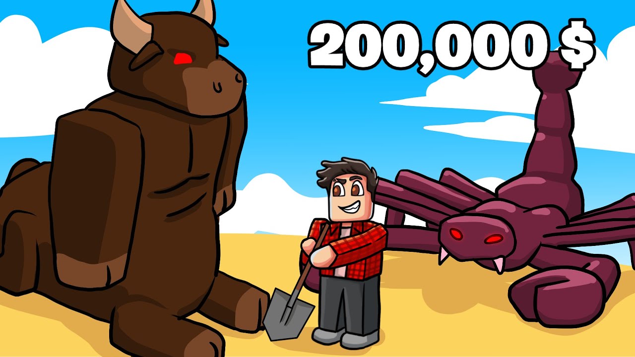 WYKOPAŁEM OGROMNEGO MINOTAURA I SKORPIONA XD | ROBLOX