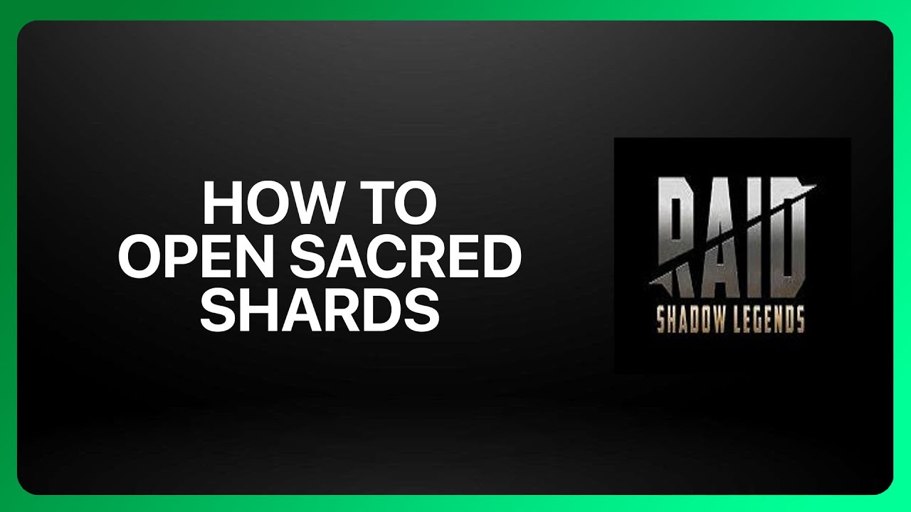 How To Open Sacred Shards In Raid Shadow Legends 2025! Tutorial