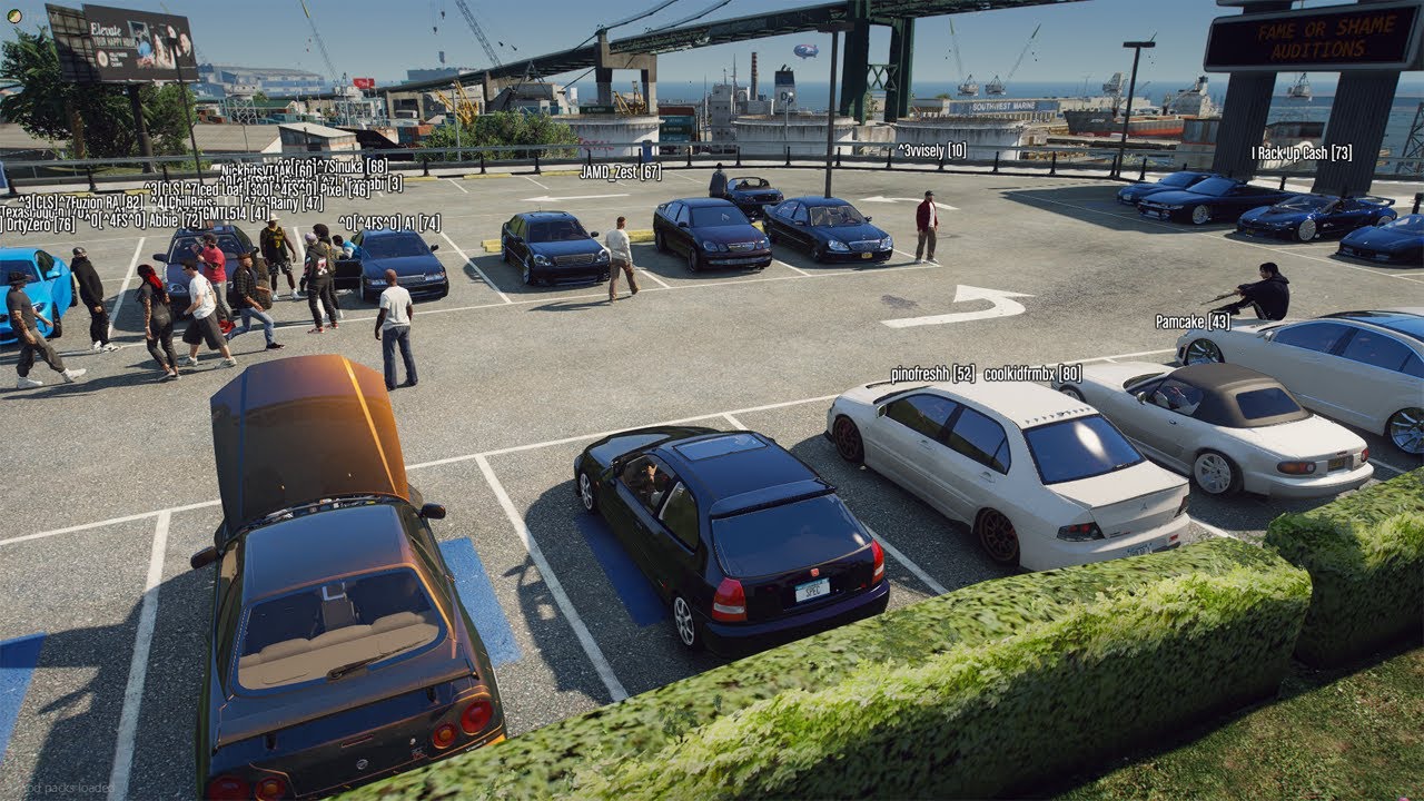 JDM Squad Pulls Up To Car Meet (EK9, Evo, DC5, RX7, R34, +) | GTA 5 FiveM