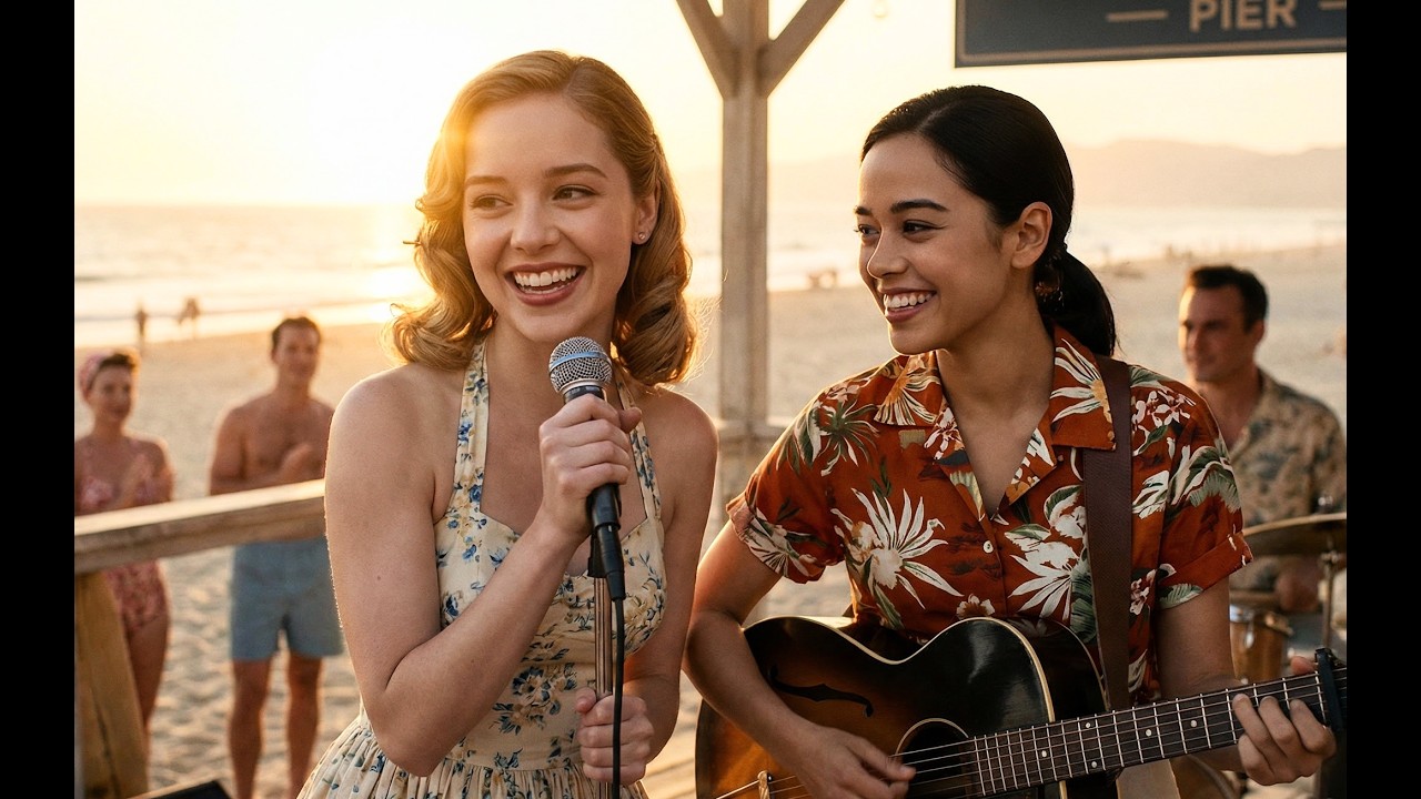 1 Hour of 50s Beach Happy Songs • Feel‑Good Summer Music (Sung by Mercedes’ Daughter & Friend)