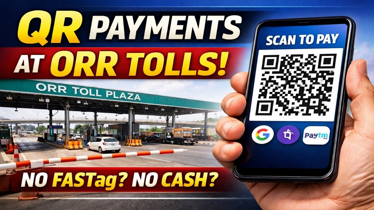 Hyderabad ORR Toll QR Code Payments Started | No FASTag? New Toll System Explained