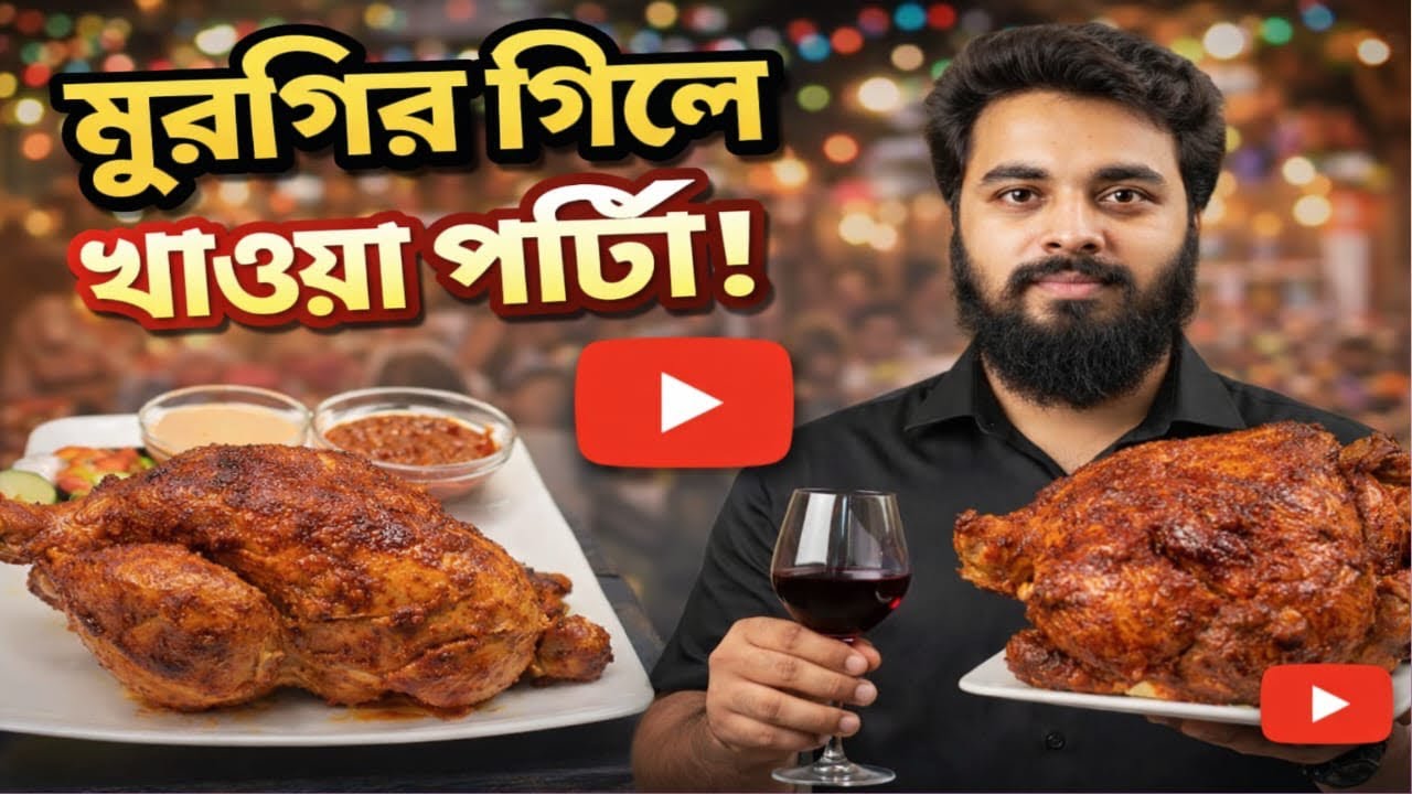 বন্ধুরা + মুরগির গ্রিল = পারফেক্ট পার্টি 😍 খবরদার মিস না! আজ শুধুই মুরগির গ্রিল আর আনন্দের চিল 🔥