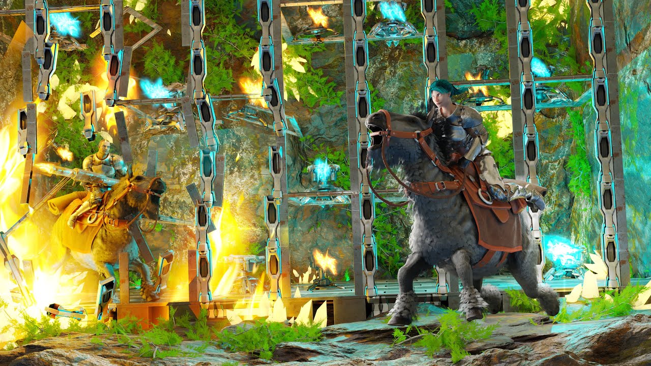 We got Behind their BASE - INX 2man - ARK: Survival Evolved