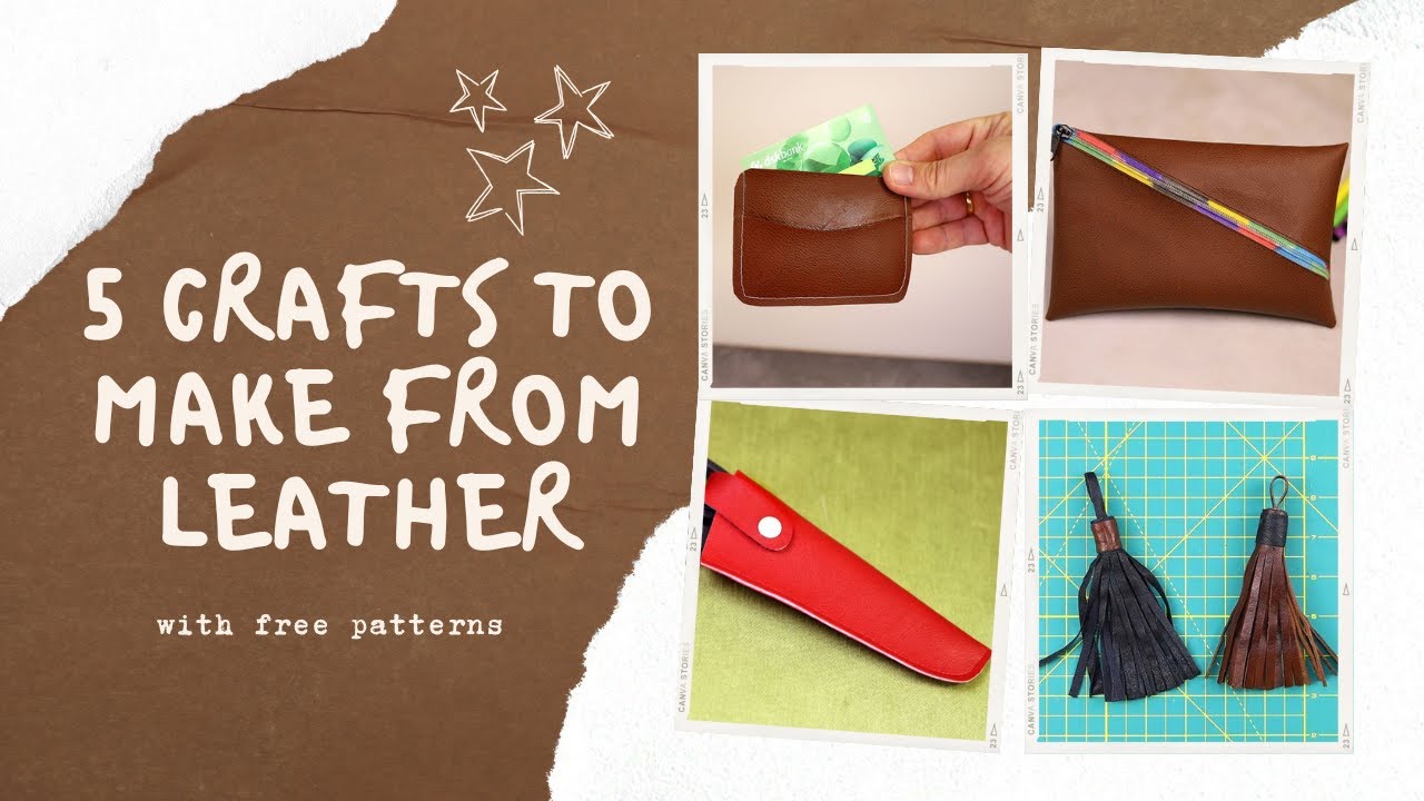 5 Gift Ideas to Make with Leather | Creative Leather Sewing Projects