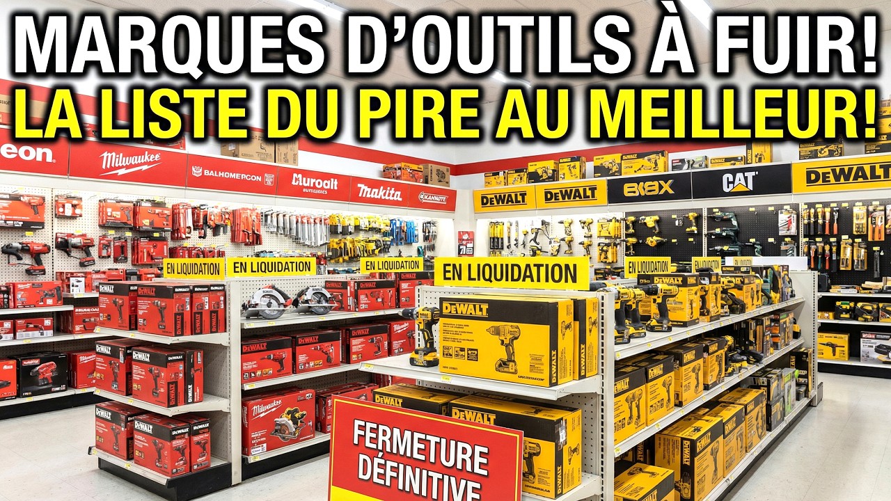 ÉVITEZ CES MARQUES D’OUTILS EN 2026 ! TOP 10 DU PIRE AU MEILLEUR