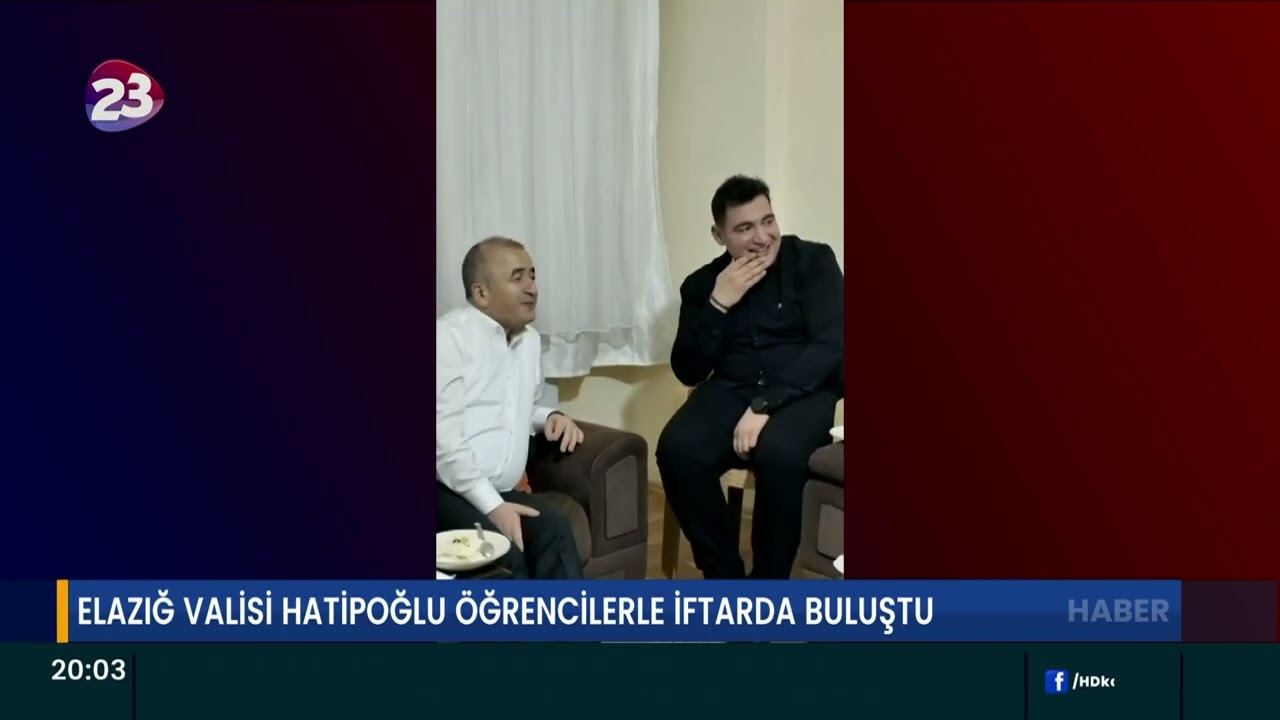 ELAZIĞ VALİSİ HATİPOĞLU ÖĞRENCİLERLE İFTARDA BULUŞTU